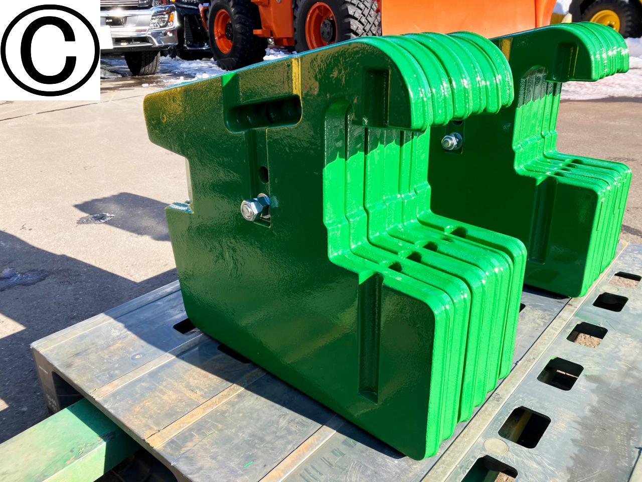 農機補助部品&nbsp;&nbsp;ジョンディア　中古　トラクタ...&nbsp;ジョンディア　中古　トラクターウェイト　50kg×6枚　農機具