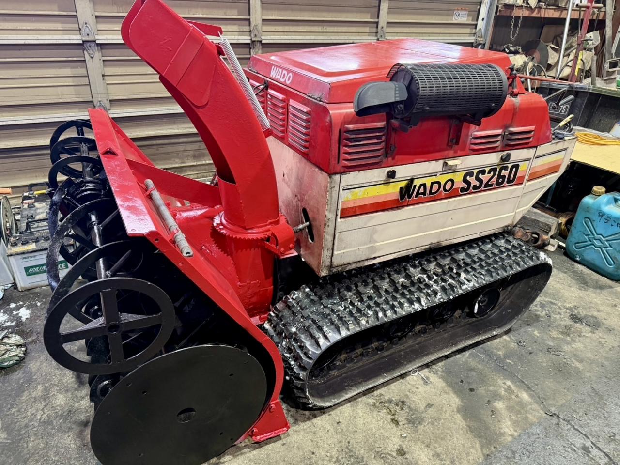除雪機 ワドー SS260 26馬力大型ディーゼル ショートシューター ハウス