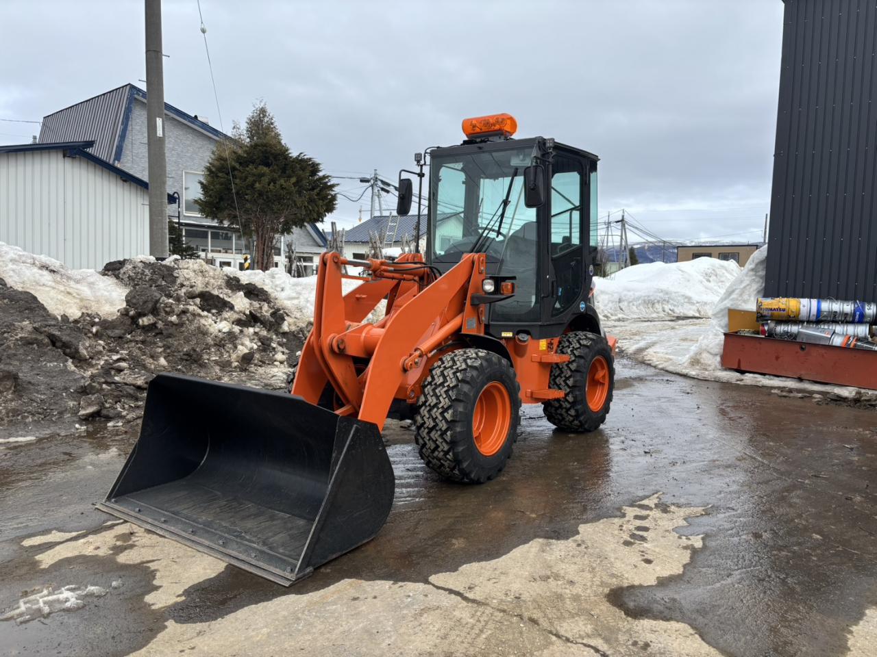 ホイールローダ スノータイヤ　恵庭ヤード