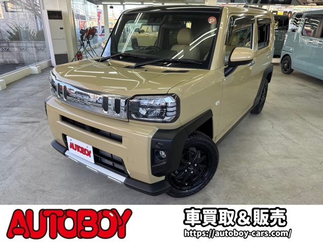 タフト&nbsp;&nbsp;Gターボ クロム ベンチャー 4WD　ス...&nbsp;Gターボ クロム ベンチャー 4WD　スマートアシストプッシュスタート　エンジンスターター　純正オプションナビ　Bluetooth シートヒーター　追従クルコン　クラッツィオシートカバー　サンルーフ　ドライブレコーダー　新品ジオランダーマッドタイヤ 660