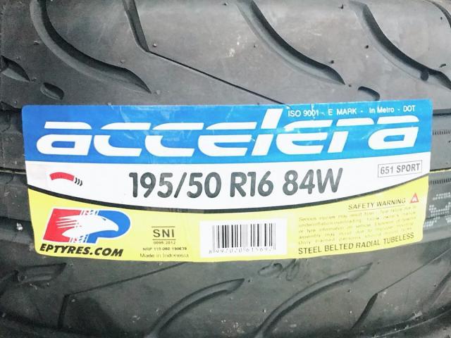アクセレラ 651SPORT 195/50R16 4本