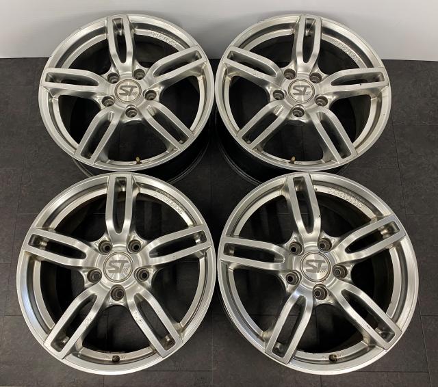 室内搬入設置無料 社外18インチ メッキアルミホイール 215/45R18 4本