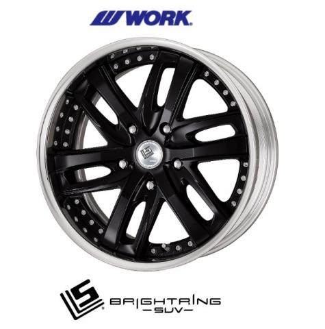 WORK LS BRIGHTRING SUV 22×9.5J（+46）5H-150　マッドブラック　新品展示品　ランクル　LX