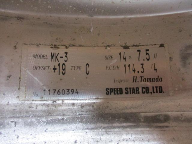 SSR　マーク?　MK?　14×7.5/8.5J（+19/+6）4H-114.3　Cタイプ　当時物　
