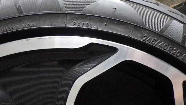 PREMIX 20x8.5J 5-114.3 ET45  2023年製TOYO PROXES FD1 245/40R20 8~9分山