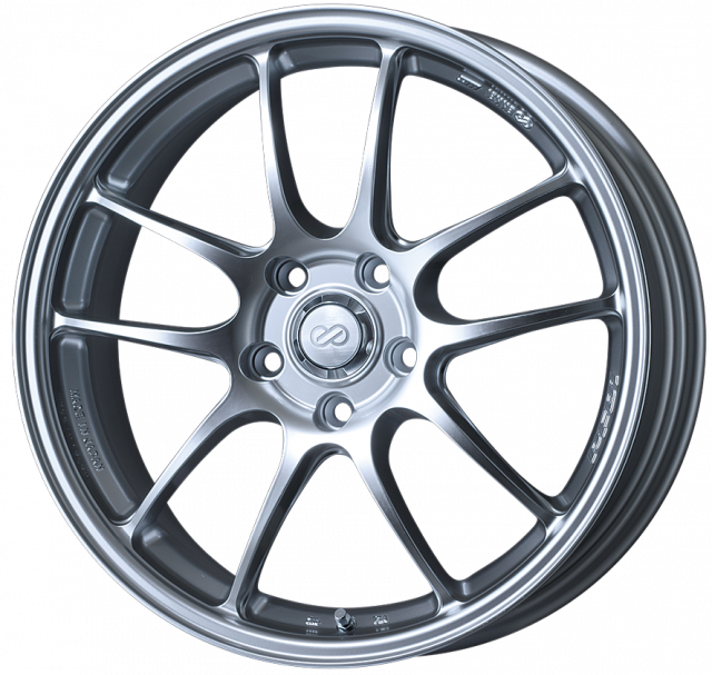 ２本セット　エンケイ　PF01 18×10.5J（+15）5H-114.3　スパークルシルバー　新品展示品