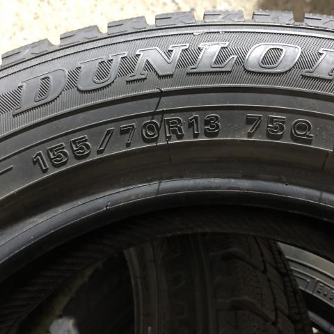 DUNLOP WM02 155/70R13 4本