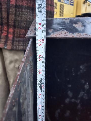 中古差し込みバケット 2t クラス/ サヤバケット / 差込部：幅約120mm×高約45?