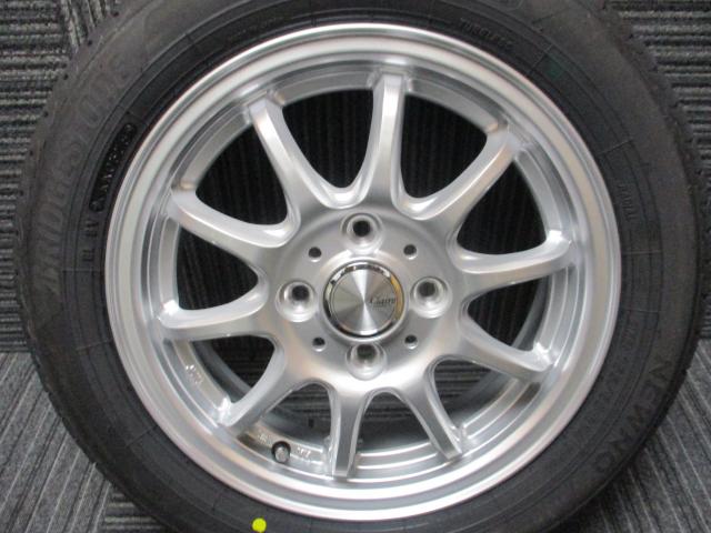 AZ sports 14×4.5J（+45）4H-100/　155/65R14（ブリヂストン　ニューノ）新品セット　脱着料込
