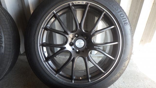 レアマイスターLM-5 20x9.5J 5-114.3 ET45 ALENZA S001 235/55R20　4本セット