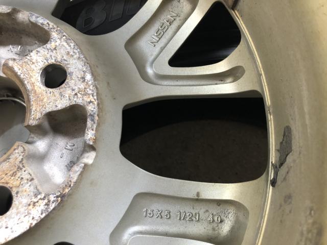 日産純正 ノート純正アルミホイール 15×5.5J 4H 100PCD＋40 4本