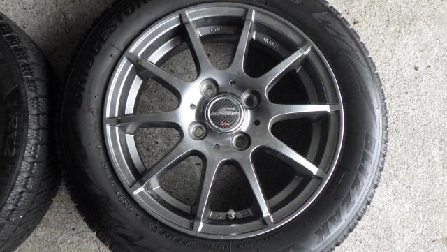 14×4.5J 4H/100 43 軽自動車サイズ ブリヂストンブリザックVRX2155/65R14