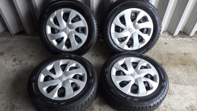 シエンタ純正スチールホイール 15x5.5 5H100 +39　ヨコハマアイスガードIG60 185/60R15 84Q中古４本