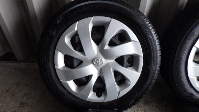 シエンタ純正スチールホイール 15x5.5 5H100 +39　ヨコハマアイスガードIG60 185/60R15 84Q中古４本