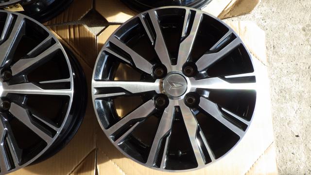 14×4.5J 4H/100 45 ダイハツ タントカスタム純正 アルミホイール 14x4.5J ET+45 PCD100-4H ４本セット 071219 ウェイクミライース