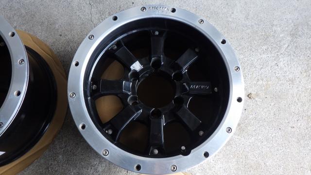 ランクル８０等にMKW MK46 B/L ビードロック仕様 16x8J ET0 PCD139.7 6穴 ４本セット