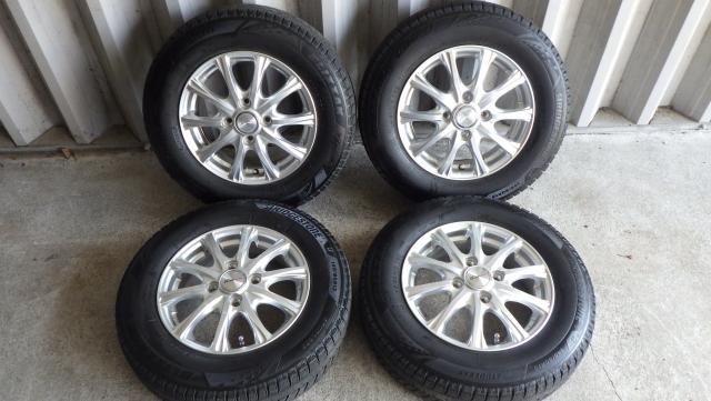 2022年製ブリヂストンブリザックVRX3 145/80R13 75Q WEDS JOKER 13x4.00B ET45 中古４本セット 080414