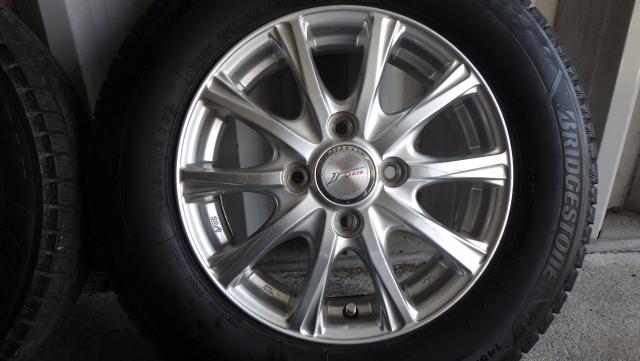 2022年製ブリヂストンブリザックVRX3 145/80R13 75Q WEDS JOKER 13x4.00B ET45 中古４本セット 080414