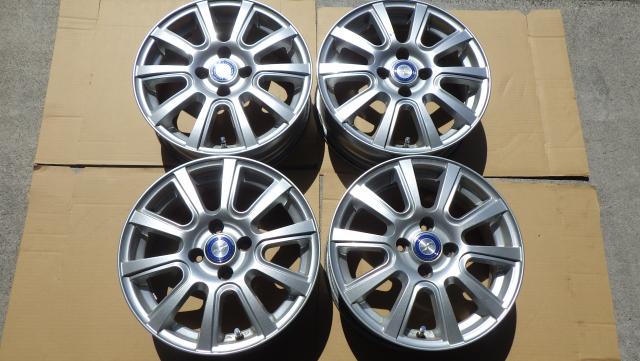 15×5.5J 4H/100 42 コンパクトカーサイズ WEDS JENEIGE 15x5.5J 4H-100 ET42 4本 080414