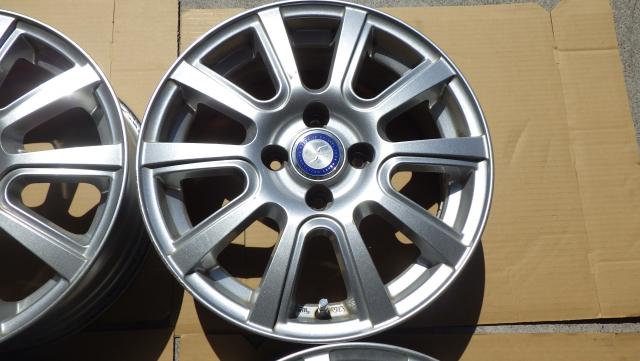 15×5.5J 4H/100 42 コンパクトカーサイズ WEDS JENEIGE 15x5.5J 4H-100 ET42 4本 080414