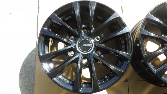 15×６J 6H/139.7 33 ハイエース200系用 アルミホイール WEDS ravrion RV 15x6J 6H-139.7 ET33 4本セット 080423
