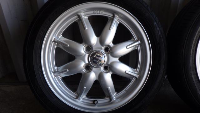 suzuki 純正 ENKEI製15x4.5J ET+45 PCD100 ダンロップ エナセーブ EC204 165/55R15 75V 080512