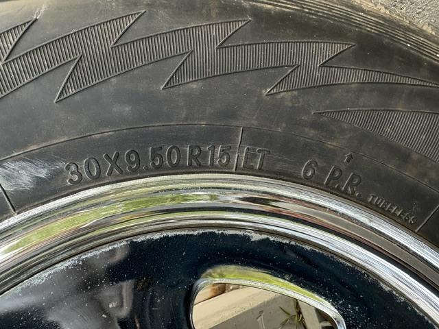 希少パジェロ純正メッキホイール！L049GW？L149GW？おまけスタッドレス30×9.50R15LT 6P.R.
