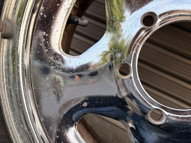 希少パジェロ純正メッキホイール！L049GW？L149GW？おまけスタッドレス30×9.50R15LT 6P.R.