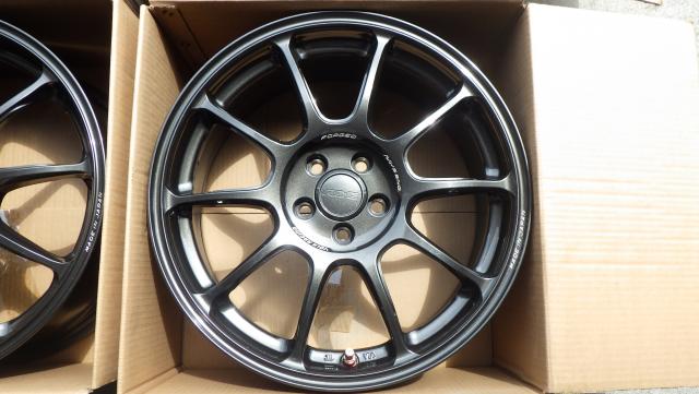17×7.5J 5H/100 44  鍛造！軽量！RAYS ボルクレーシングZE40　17x7.5J ET44 100-5h ４本セット