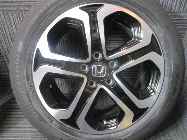 ホンダ純正　ヴェゼル　17×7J（+55）5H-114.3/　215/55R17（ブリヂストン　プレイズ　PX-RVⅡ）