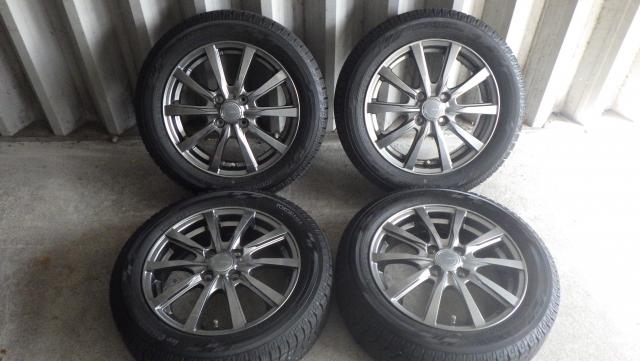 GRASS 15x4.5 4H100 +45　ヨコハマアイスガードIG60 165/65R15 81Q 中古４本