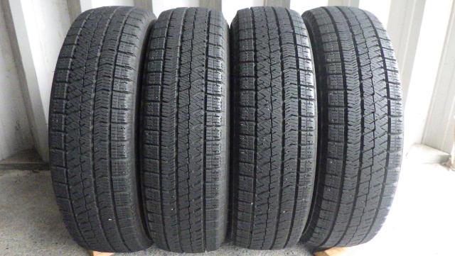 081021 軽自動車サイズ！ 2021年製 7.5~8分山 ブリヂストン ブリザック VRX2 155/65R14 75Q 4本セット 