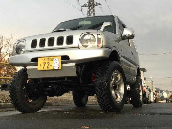 ジムニー新品にて3インチUP！ベース 内外磨き清掃！前後社外バンパー！ マニュアル！ 4WD 660 3Dr