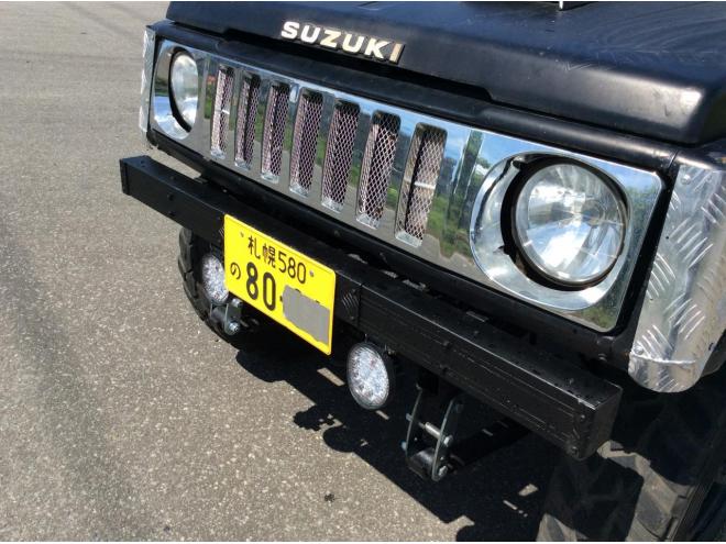 ジムニー今回限りの限定プライスカー4インチUP！コーナーガード！つや消しブラック全塗装！メッキグリル！大系タイヤサイドカット！ 4WD 660 3Dr