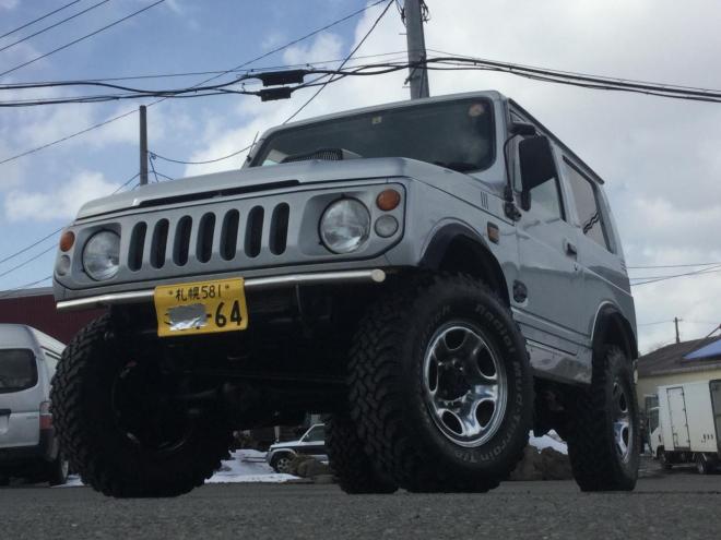 ジムニー車検満タン！3インチリフトアップ！サビ少ない！ランドベンジャ  社外グリル マッドタイヤ！ 4WD 660 3Dr