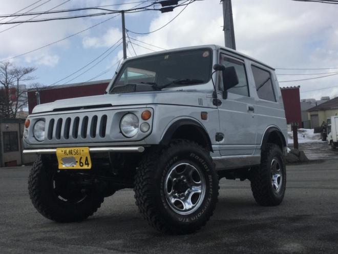 ジムニー車検満タン！3インチリフトアップ！サビ少ない！ランドベンジャ  社外グリル マッドタイヤ！ 4WD 660 3Dr