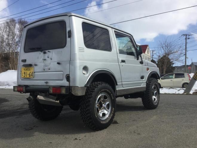 ジムニー車検満タン！3インチリフトアップ！サビ少ない！ランドベンジャ  社外グリル マッドタイヤ！ 4WD 660 3Dr