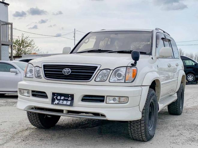 ランドクルーザー４ＷＤ　禁煙車　寒冷地仕様　１年保証 サンルーフ タイベル換済　革シート ETC ナビ 電動シート　クルコン