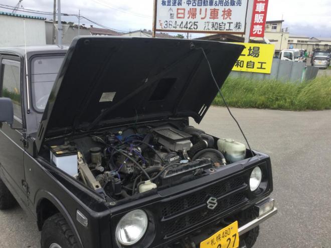 ジムニー内外磨き清掃  リフトアップ！ マッドタイヤ 新品シャックル！4WD 660  3Dr