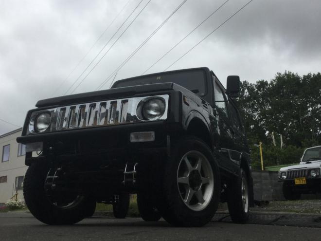 ジムニーワイルドウインドウリミット リフトアップ！新品メッキグリル 新品シャックル サイドカット オートマ！ 4WD 660 3Dr
