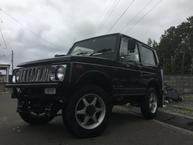 ジムニーワイルドウインドウリミット リフトアップ！新品メッキグリル 新品シャックル サイドカット オートマ！ 4WD 660 3Dr