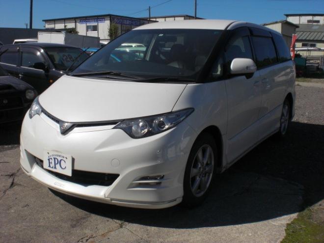 エスティマ2.4 アエラス 4WD　TVナビ　Bカメラ　両側パワスラ　ETC 2400 5Dr
