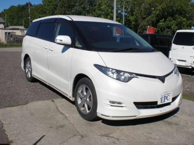 エスティマ2.4 アエラス 4WD　TVナビ　Bカメラ　両側パワスラ　ETC 2400 5Dr