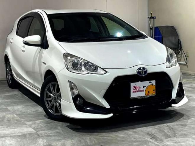 アクア1.5 S　フルエアロ　社外アルミホイール　SDナビ 2WD 1500