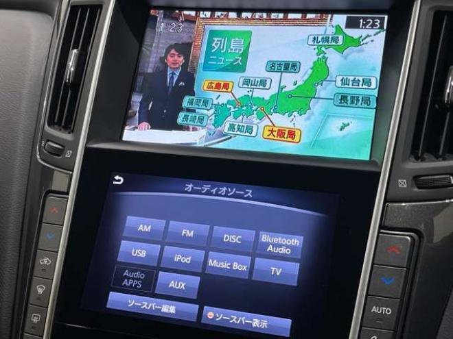 スカイライン3.5 350GT FOUR ハイブリッド タイプP　ブレーキサポート　皮シート　クルコン 4WD 3500