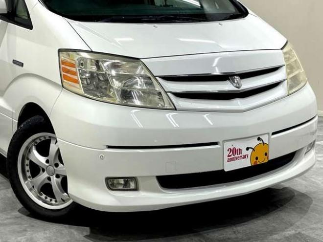 アルファードハイブリッド2.4 4WD　両側電動スライドドア　社外アルミ　HID 2400