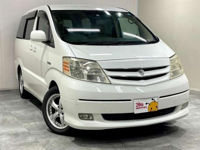 アルファードハイブリッド2.4 4WD　両側電動スライドドア　社外アルミ　HID 2400