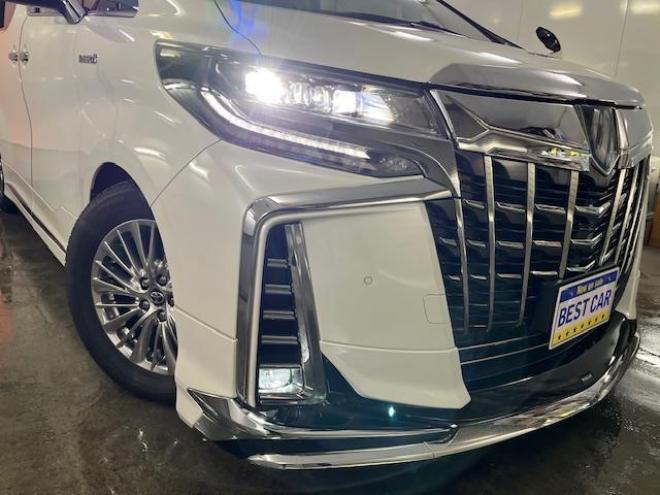アルファードハイブリッドＳＲ後期型　本州仕入　ワンオーナー　禁煙車　トヨタセーフティセンス　モデリスタフルエアロ＆マフラー　ツインサンルーフ　プリクラッシュ　レーダークルーズ　パーキングサポートブレーキ　レーントレーシング　社外１７インチＡＷ　純正１７ＡＷ＋スタッドレスタイヤ付　カロッツェリアナビ（フルセグ地デジ　ＤＶＤ再生　Ｂｌｕｅｔｏｏｔｈ）＋バックカメラ　両側パワースライドドア　パワーバックドア　純正ブラックレザーシート　デジタルインナーミラー　電動オットマン　三眼ＬＥＤヘッドライト 4WD 2500 5Dr