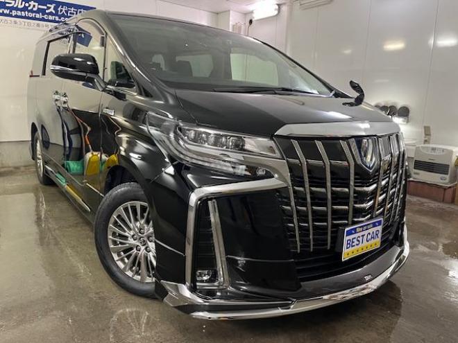 アルファードハイブリッドＳＲ後期型　本州仕入　禁煙車　トヨタセーフティセンス　モデリスタフルエアロ　ツインサンルーフ　プリクラッシュ　レーダークルーズ　レーントレーシング　純正１７インチＡＷ　社外１６ＡＷ＋スタッドレスタイヤ付　純正ナビ（フルセグ地デジ　ＤＶＤ再生　Ｂｌｕｅｔｏｏｔｈ）＋バックカメラ　純正１２インチリアフリップダウンモニター　前後ドライブレコーダー　両側パワースライドドア　パワーバックドア　純正ブラックレザーシート　電動オットマン　三眼ＬＥＤヘッドライト 4WD 2500 5Dr