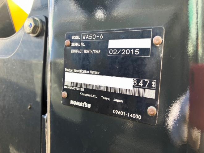ホイールローダコマツ　中古　WA50-6